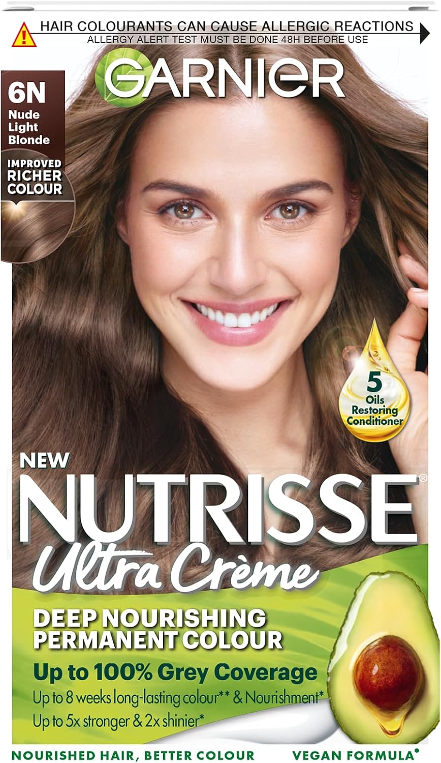Garnier Nutrisse Ultra Color Permanent Hair Dye, 4.15 Iced Coffee Brown