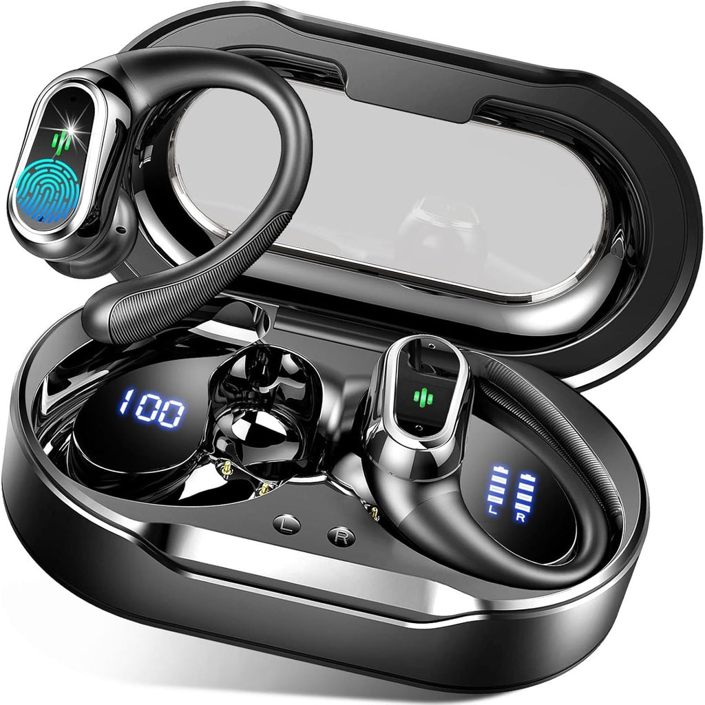 Earbuds Wireless Sport Bluetooth 5.4 Headphones Mic 50H Playtime Earhooks