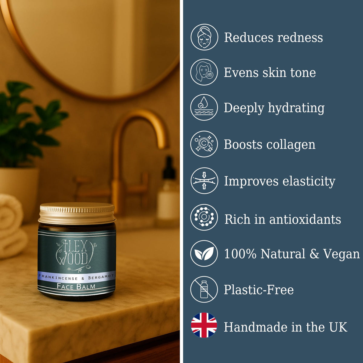 The Ilex Wood Rose & Frankincense Face Cream – Natural Moisturiser 60ml
