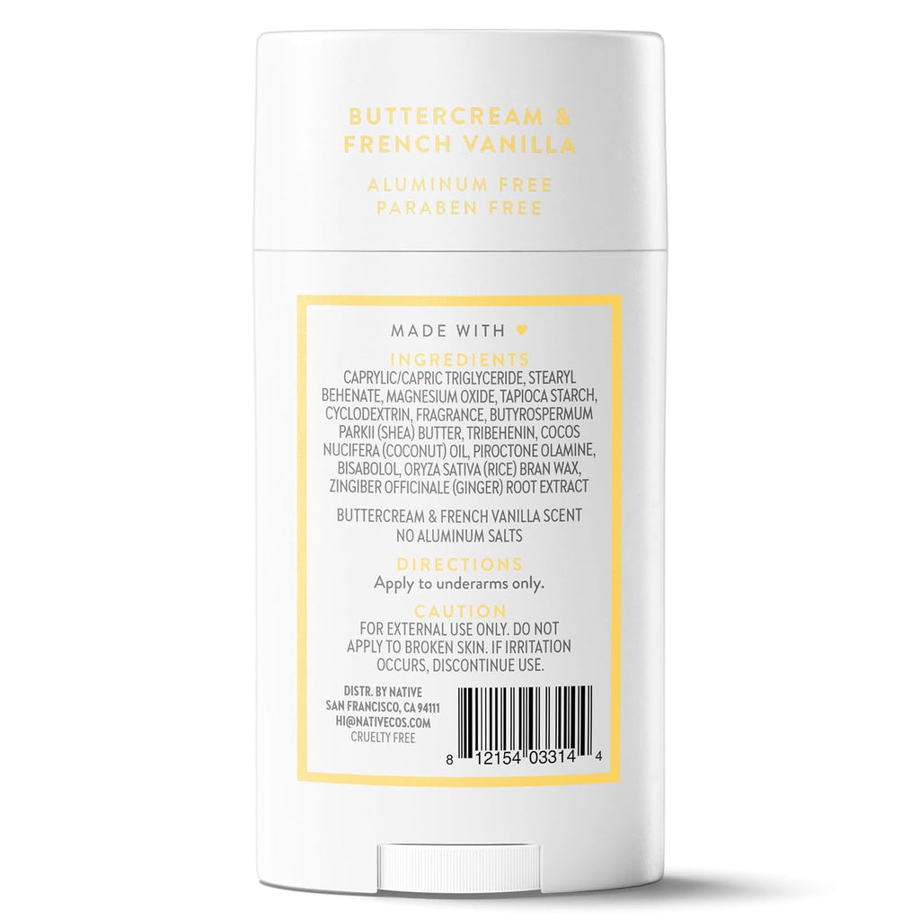 Native Aluminum-Free Deodorant for Women & Men, Coconut & Vanilla, 2.65oz