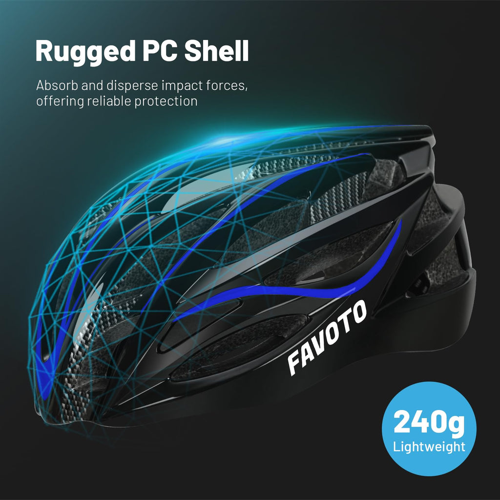 Favoto Bike Helmet for Adult Commute & Road Cycling, Lightweight 27-Vent