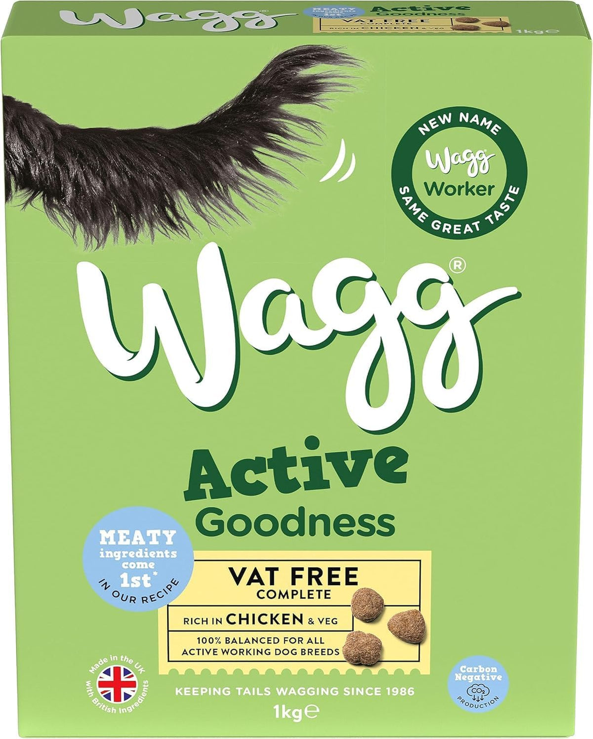 Wagg Active Goodness Complete Dry Adult Dog Food Chicken 12kg