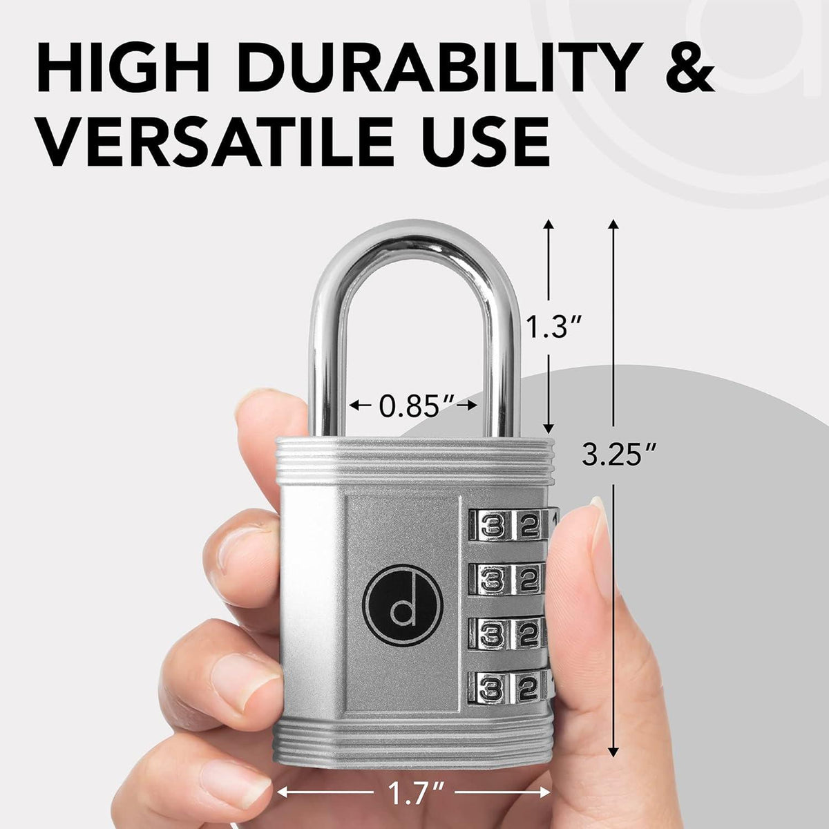 Combination Padlock 4 Digit Heavy Duty Weatherproof Gym Locker Shed Gate Lock