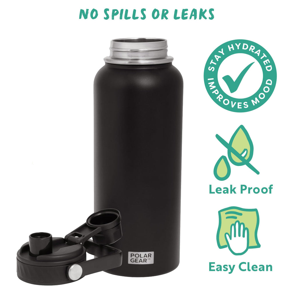 Polar Gear Insulated Water Bottle with Flip Straw - 800ml Wine