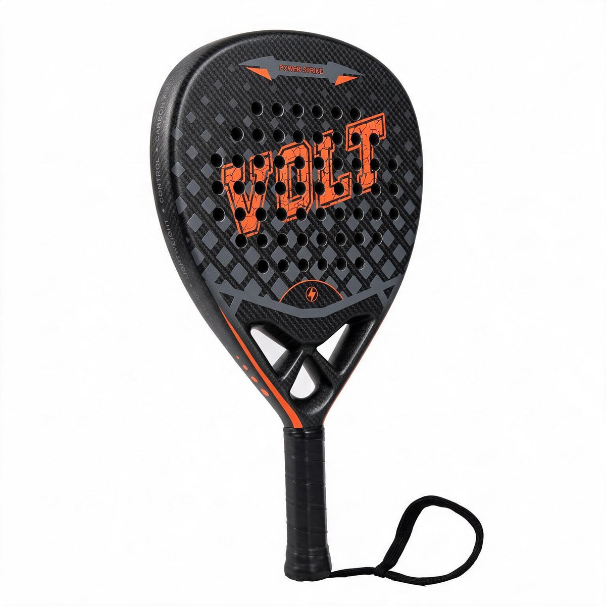 Crystals Padel Racket Carbon Fibre Surface EVA Foam Core with Carry Bag