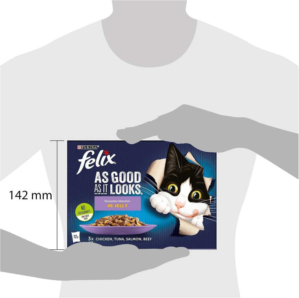 FELIX Doubly Delicious Countryside Selection in Jelly Wet Cat Food 40x85g