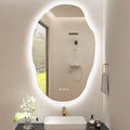 Irregular LED Bathroom Mirror 600x900 Bluetooth Anti Fog Dimmable S'bagno