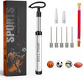 Active 100 Ball Pump with Needle - Football Pump with Nozzle & Extension Hose, for Basketball, Rugby Ball, Durable Aluminium-alloy Tube, Ergonomic Design, Fast Air Inflator