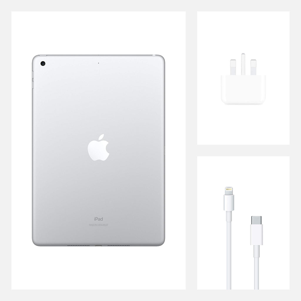 2020 Apple iPad (10.2-inch, Wi-Fi, 32GB) Silver (Renewed)