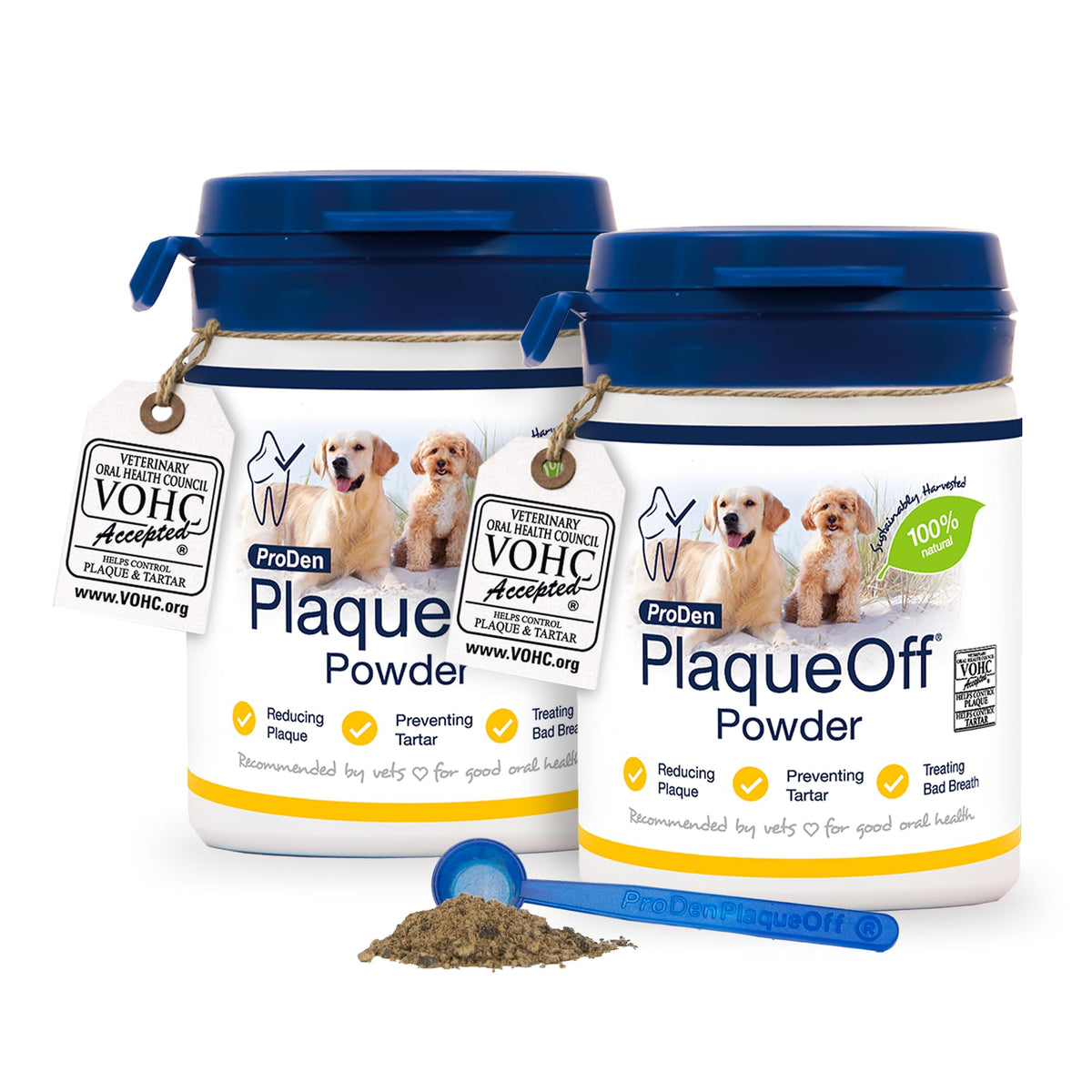 ProDen PlaqueOff 180g Powder for Dogs - VOHC Accepted 18-Month Supply