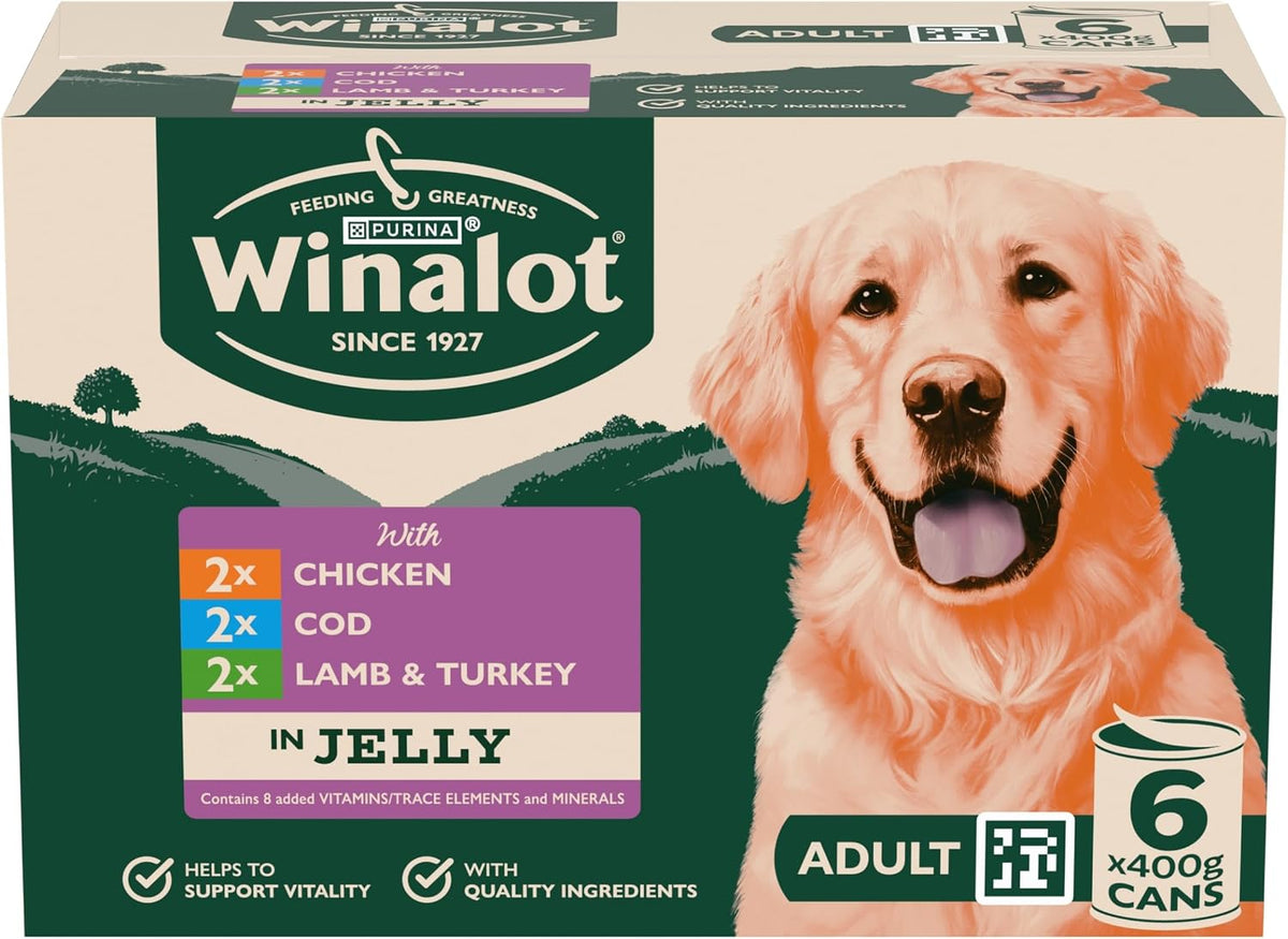 WINALOT Sunday Dinner Mixed in Gravy Wet Dog Food Pouches 40x100g