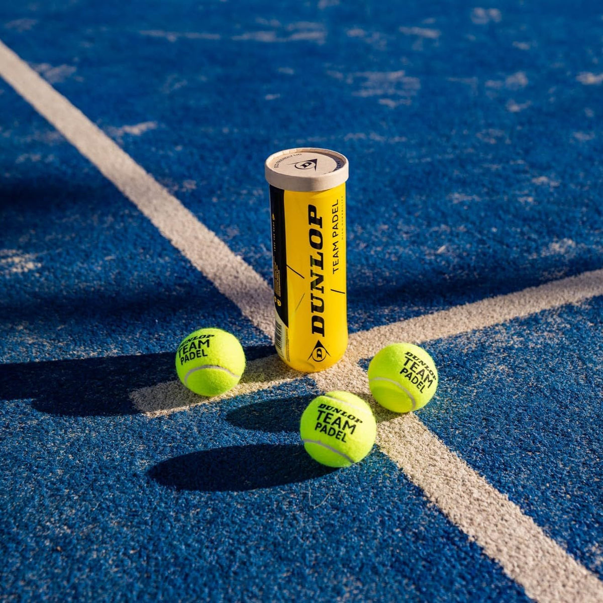 Dunlop Padel Balls Team Padel, 3 Balls