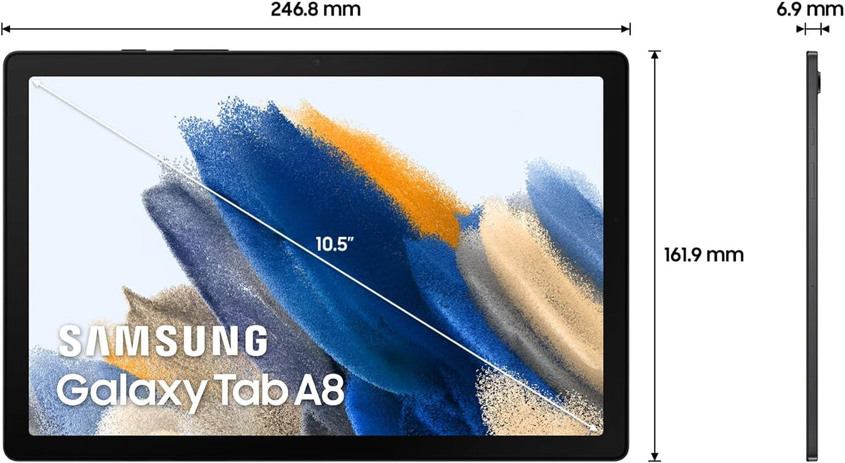 Samsung Galaxy Tab A8 10.5” Screen Wi-Fi Android Tablet 32GB Graphite (UK Version) (Renewed)