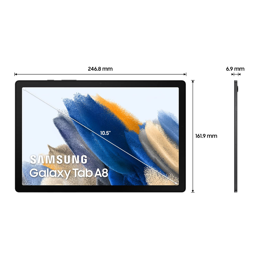 Samsung Galaxy Tab A8 10.5” Screen Wi-Fi Android Tablet 32GB Graphite (UK Version) (Renewed)