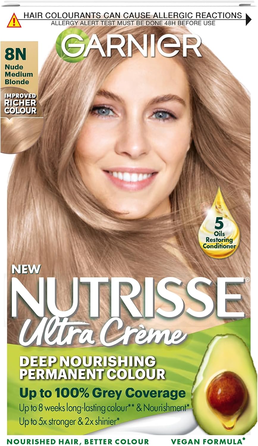 Garnier Nutrisse Ultra Color Permanent Hair Dye, 4.15 Iced Coffee Brown