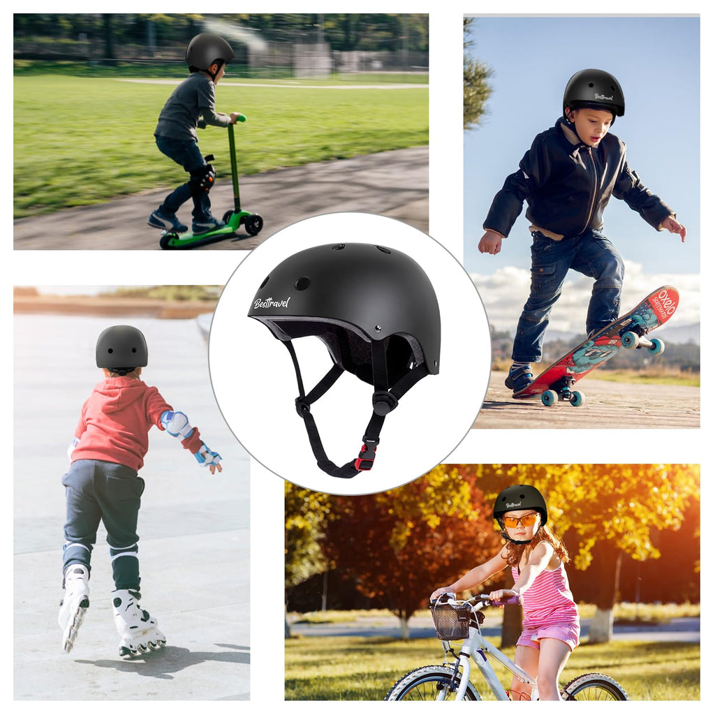 Besttravel Kids Helmet, Toddler Helmet Adjustable Toddler Bike Helmet Ages 3-8 Years Old Boys Girls Multi-Sports Safety