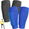 2 Pairs Shin Guards Kids,Shin Defender Kids,Football Soccer Shin Pads, Honeycomb Compression Sleeve Football Shins Guard For Boys Kid Teenagers