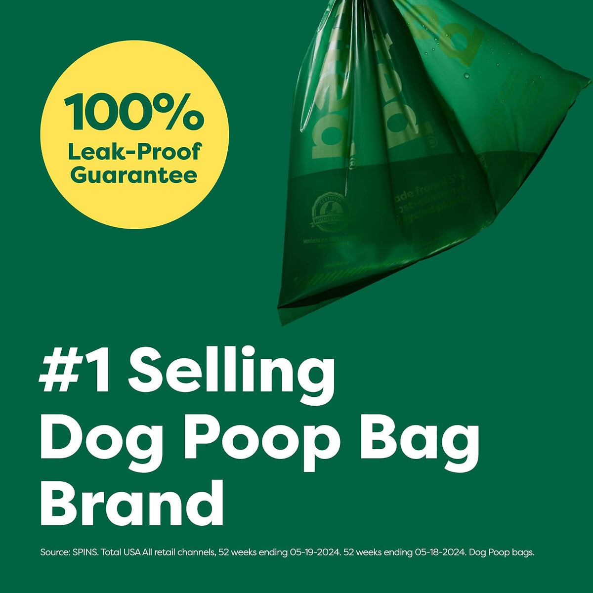 Earth Rated Dog Poo Bags, Guaranteed Leak Proof and Extra Thick Waste Bag Refill Rolls For Dogs, Lavender Scented, 120 Count