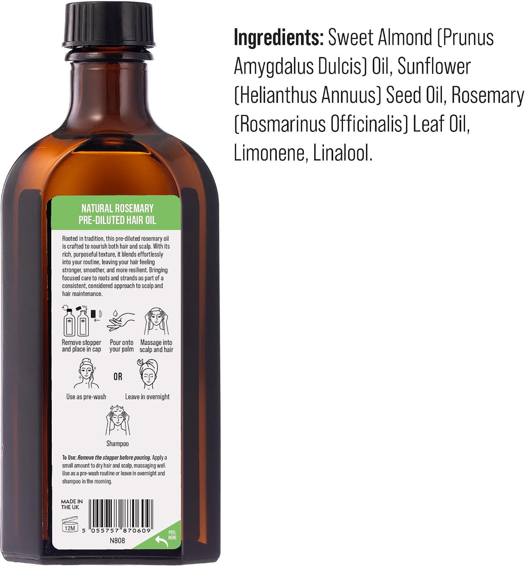 Nature Spell Rosemary Oil for Hair Growth with Root Comb Applicator, 150ml