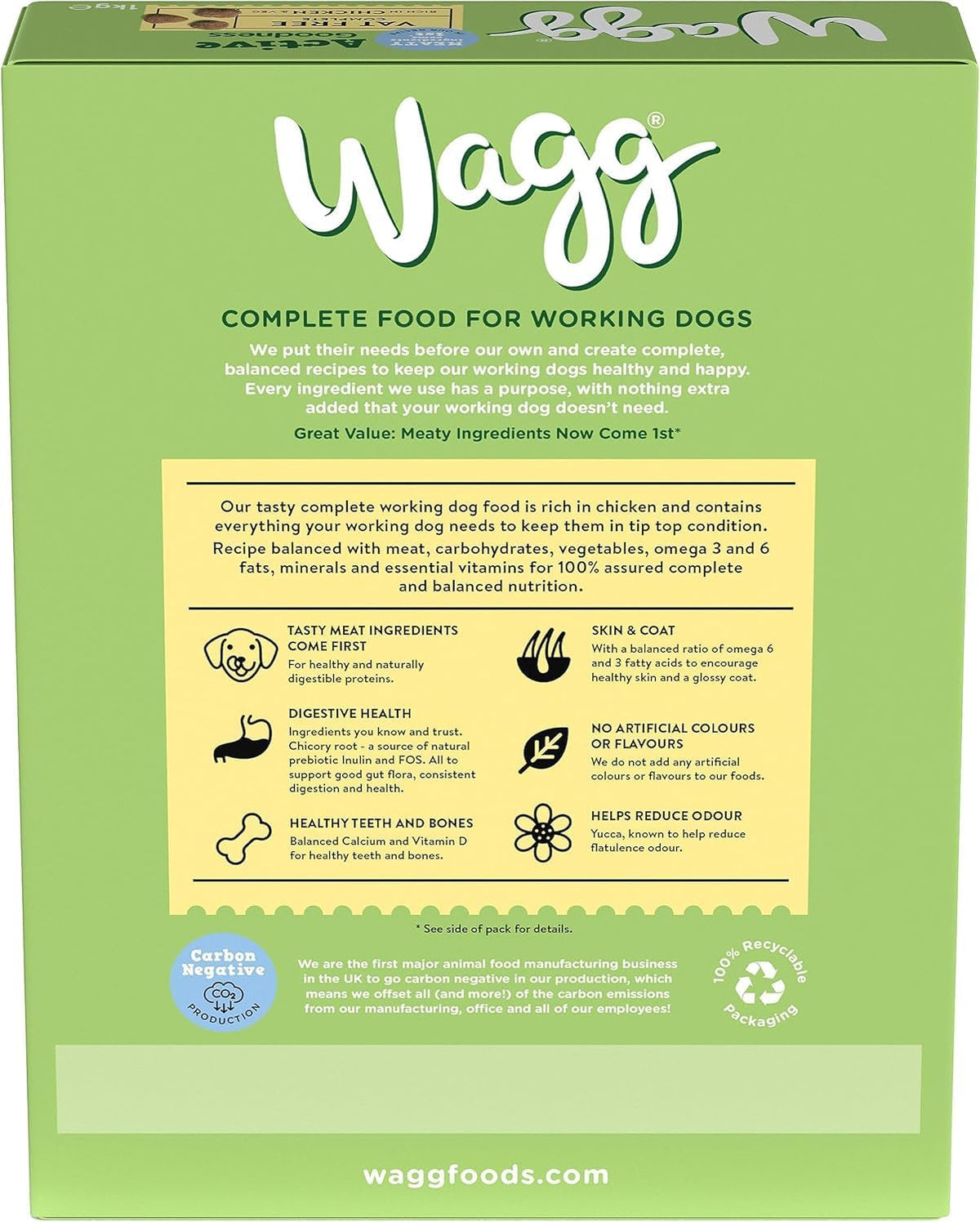 Wagg Active Goodness Complete Dry Adult Dog Food Chicken 12kg