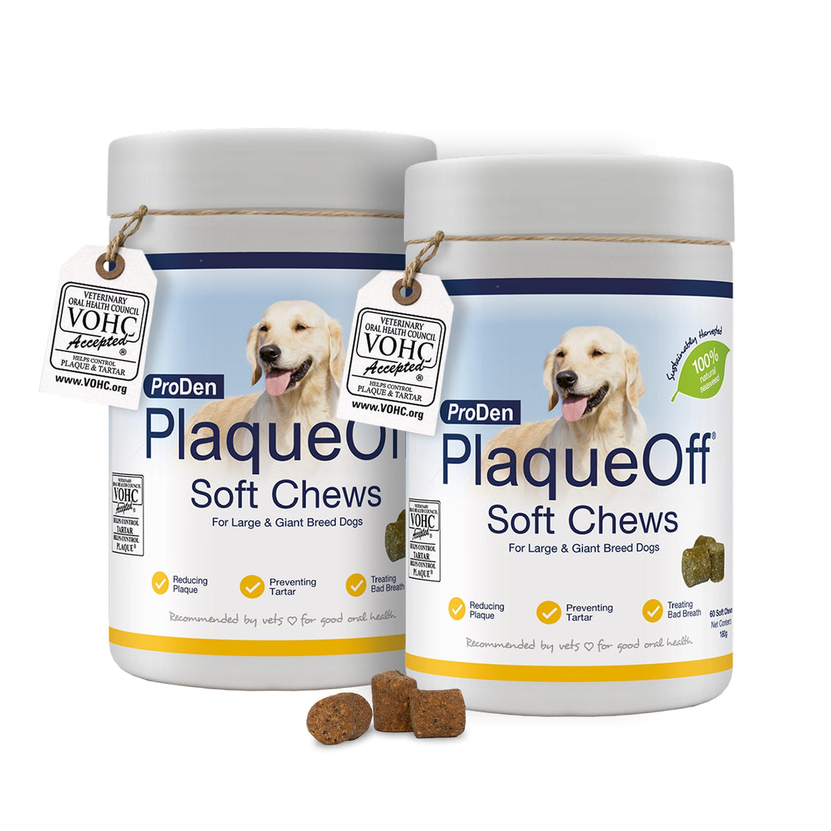 ProDen PlaqueOff 180g Powder for Dogs - VOHC Accepted 18-Month Supply