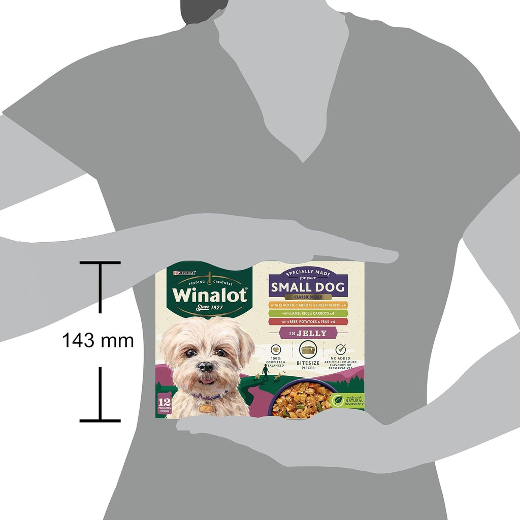 WINALOT Sunday Dinner Mixed in Gravy Wet Dog Food Pouches 40x100g