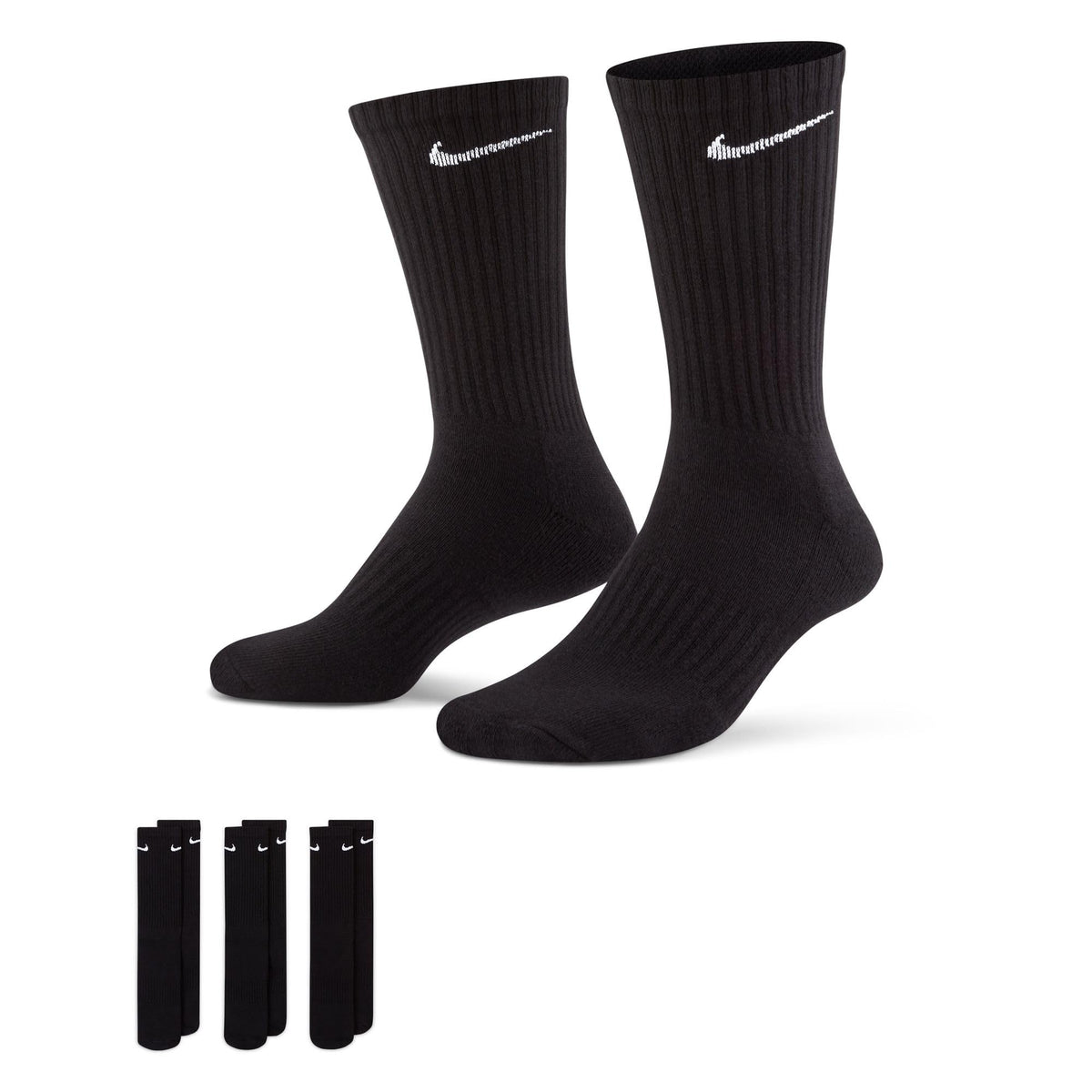 NIKE Unisex U Nk Everyday Csh Crw 3pr 132 Socks