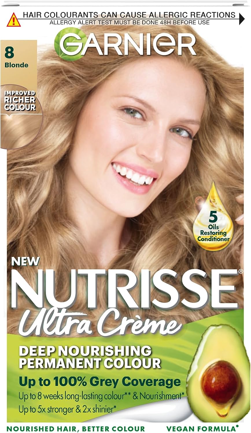 Garnier Nutrisse Ultra Color Permanent Hair Dye, 4.15 Iced Coffee Brown