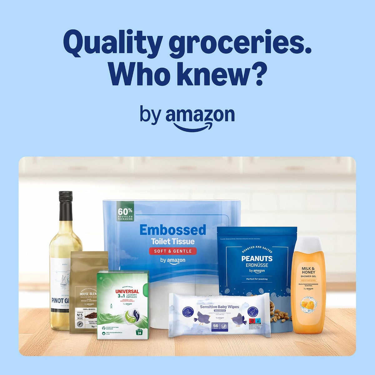 by Amazon Complete Wet Food for Adult Dogs, Meat Selection in Gravy, 4.8 kg (48 pouches of 100g)