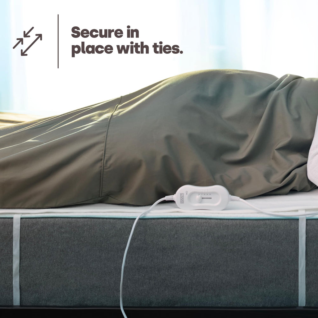 LIVIVO Electric Blanket King Size - Heated Underblanket for Bed - 165x137cm