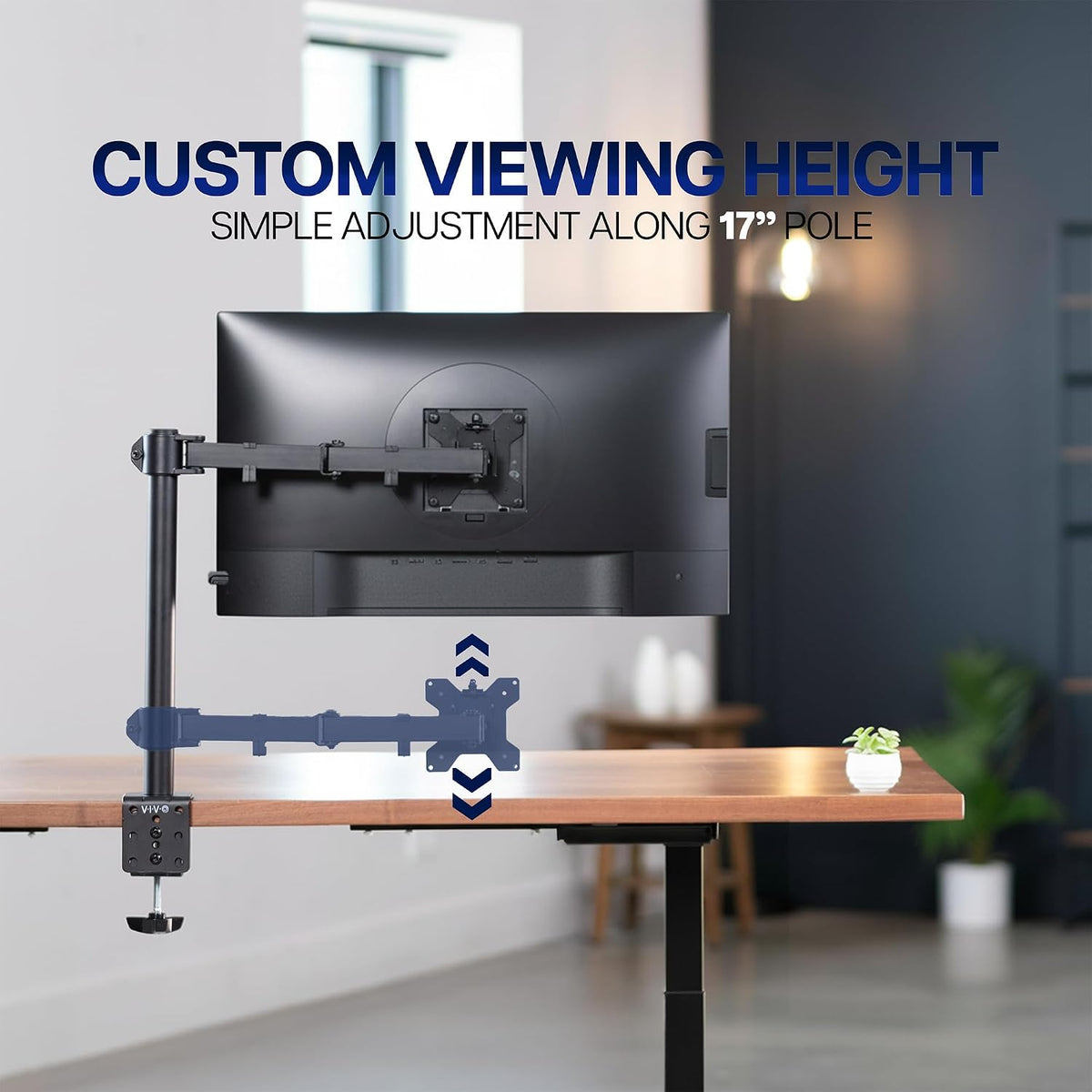 Single Monitor Arm 32 Inch 38 Ultrawide Adjustable VESA VIVO