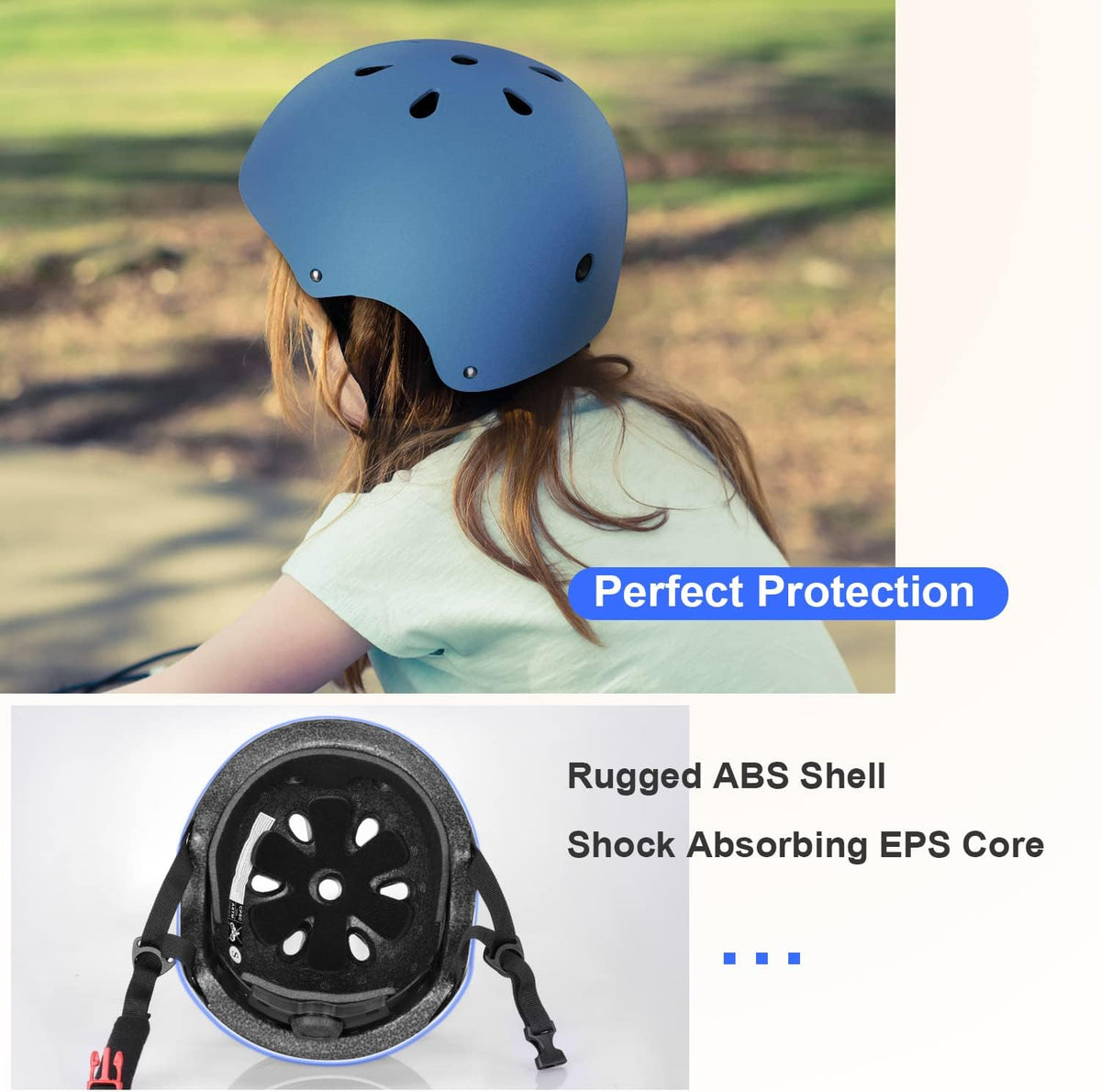 Besttravel Kids Helmet, Toddler Helmet Adjustable Toddler Bike Helmet Ages 3-8 Years Old Boys Girls Multi-Sports Safety