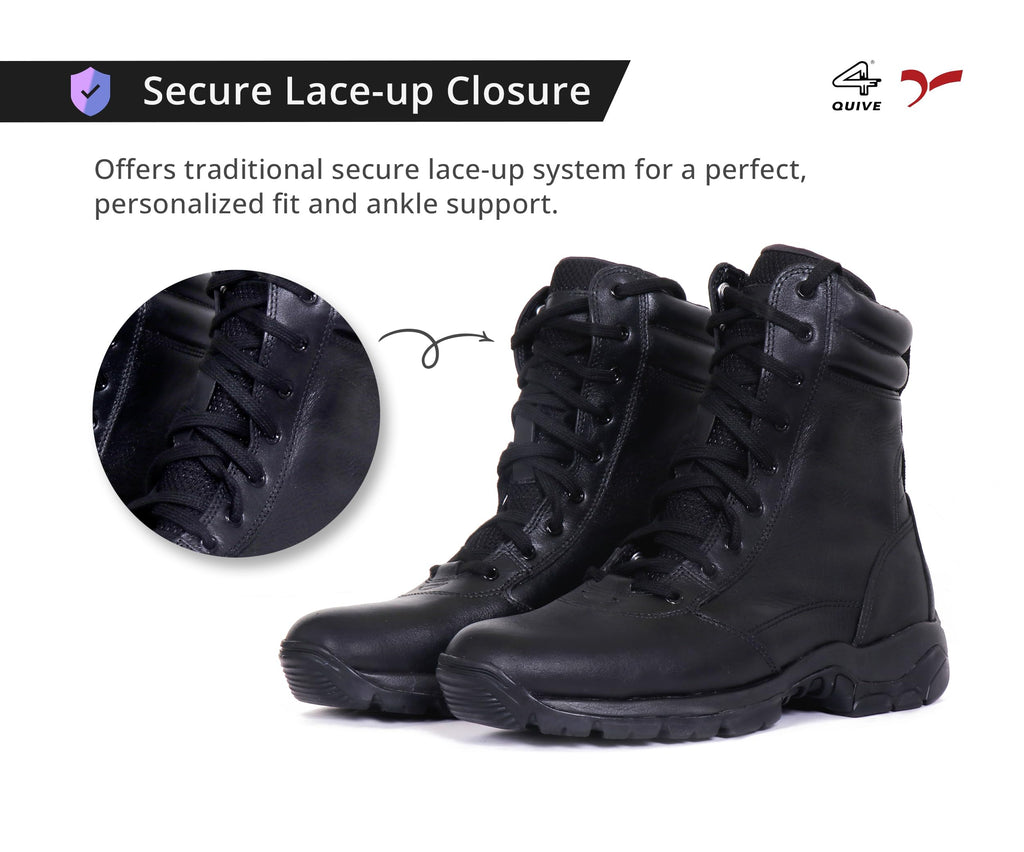 QUIVE SEGA Combat M-21 Mid-Calf Leather Boots