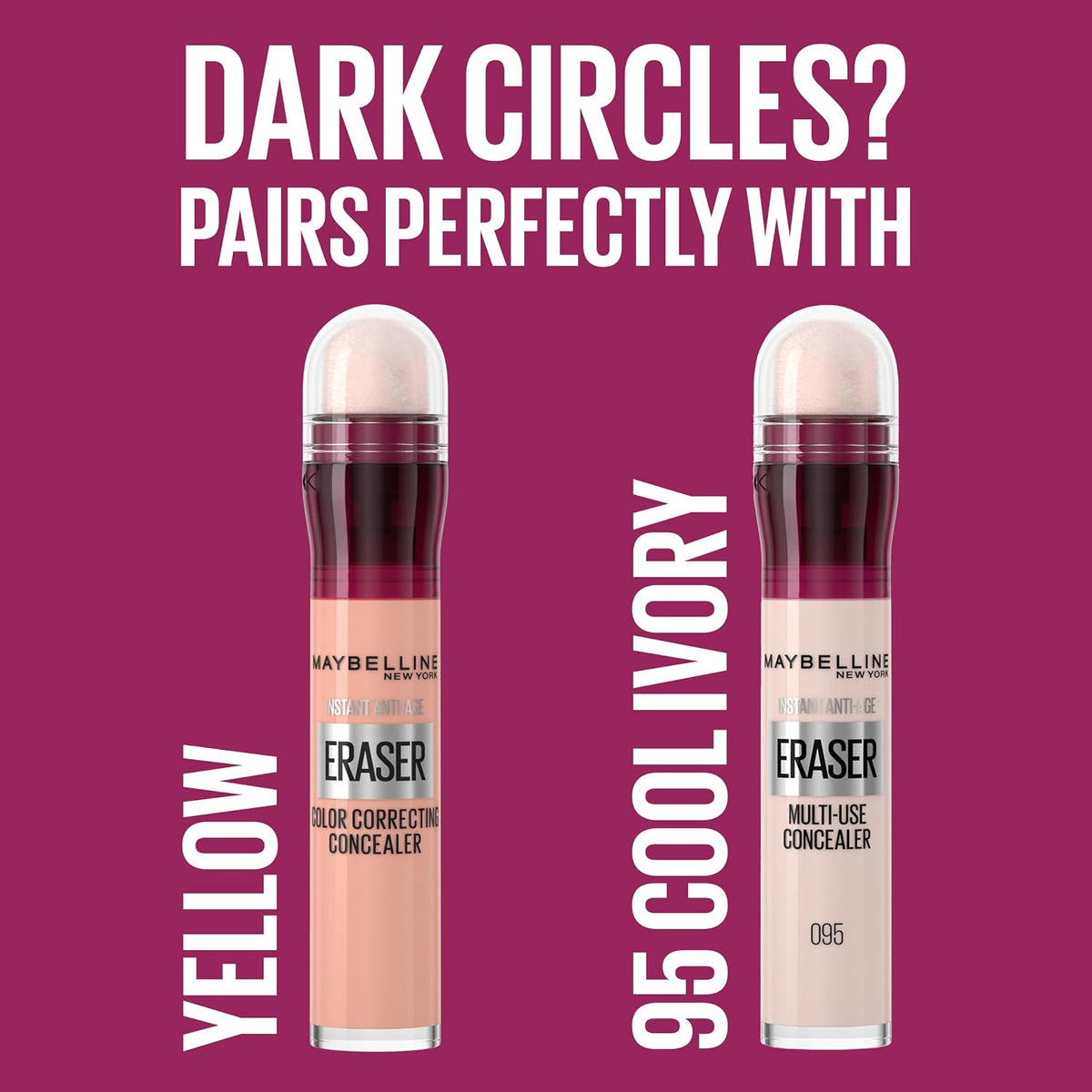 Maybelline Concealer Instant Anti Age Eraser Eye, For Dark Circles 01 Light