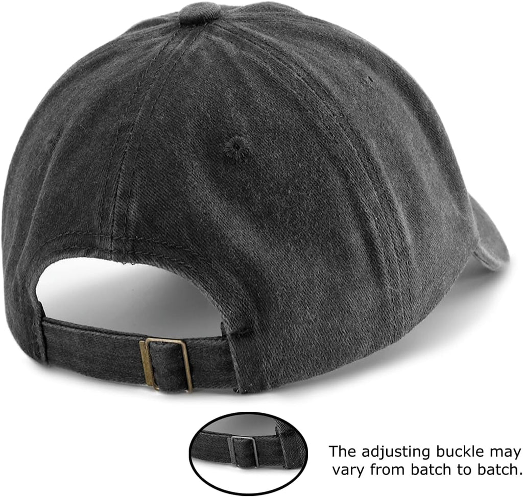 1 pc Print Washed Baseball Cap, Classic Casual Soft Sweatband，Adjustable Size，Suitable for Outdoor Sports Daily Wear