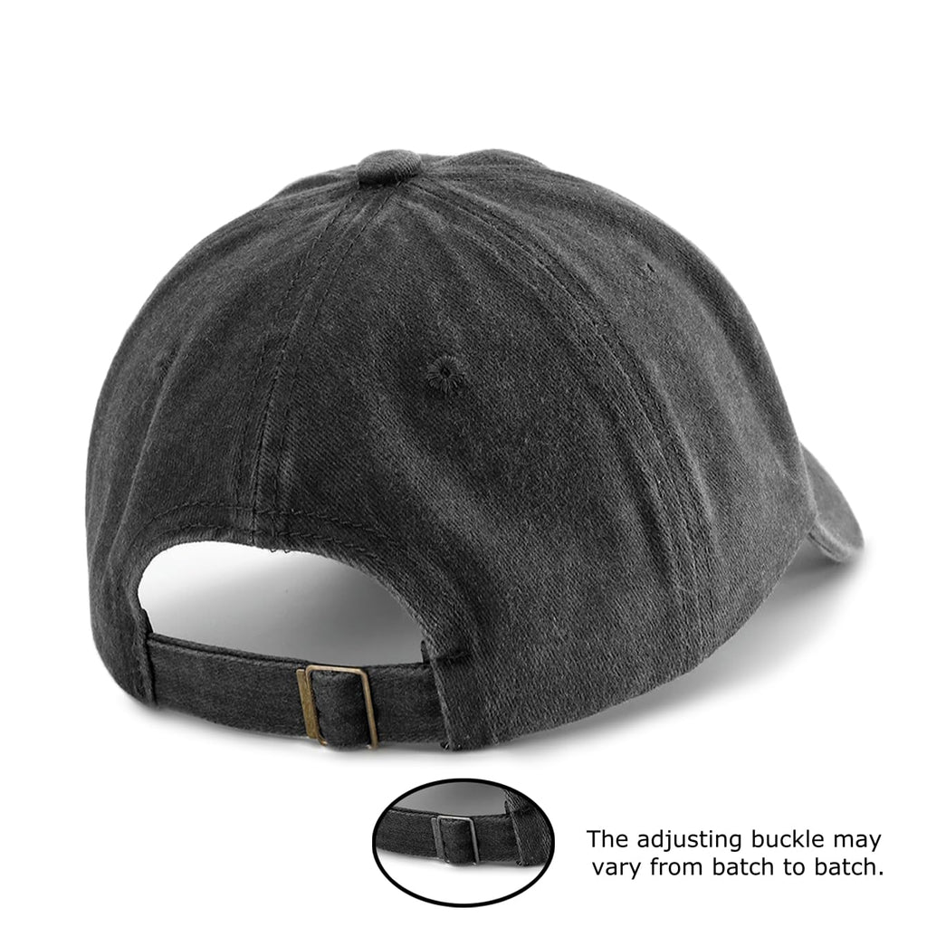 Washed Baseball Cap Embroidered Adjustable Vintage Dad Hat Casual Outdoor Cap for Men Women