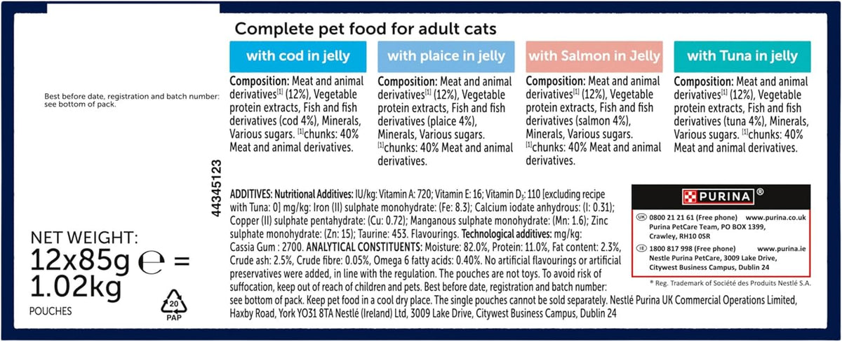 FELIX Doubly Delicious Countryside Selection in Jelly Wet Cat Food 40x85g
