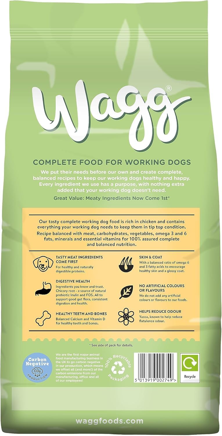 Wagg Active Goodness Complete Dry Adult Dog Food Chicken 12kg