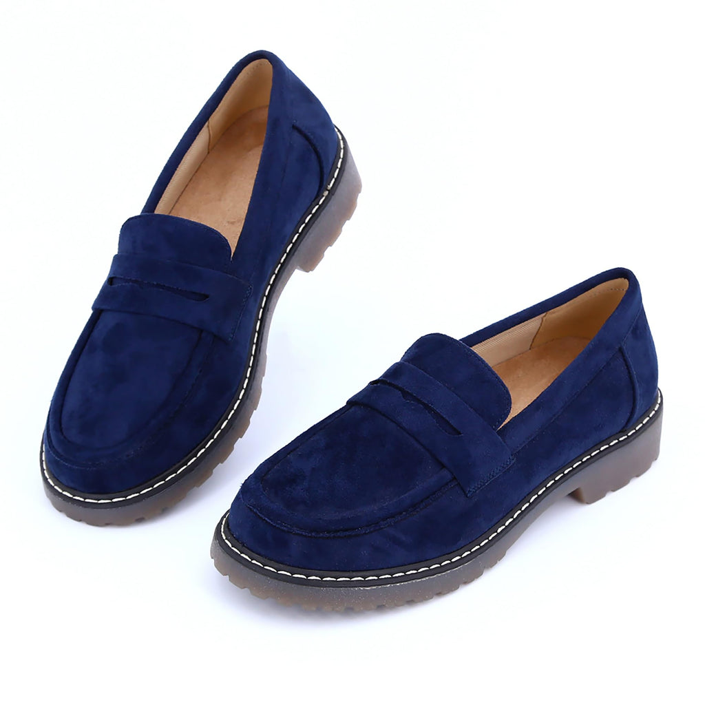 Womens Loafers Shoes Platform Chunky Penny Loafer Lug Sole Comfortable Slip On Work Office Business Casual Dressy Fashion Driving Moccasins Women Shoes
