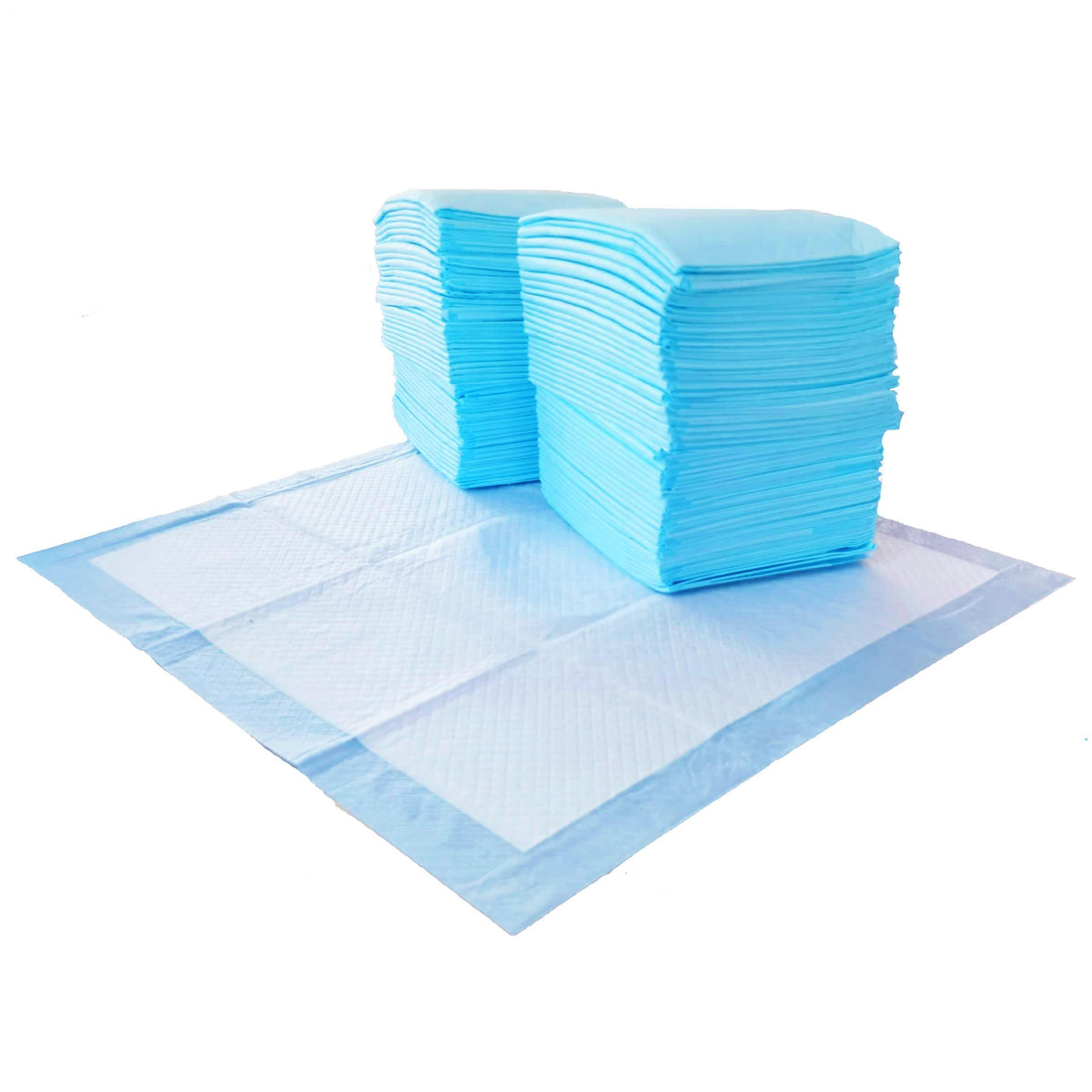 Amazon Basics Puppy Training Pads, 5-Layer Leakproof Design, Quick-Dry Surface, Regular 56 x 56 cm, Pack of 50, Blue