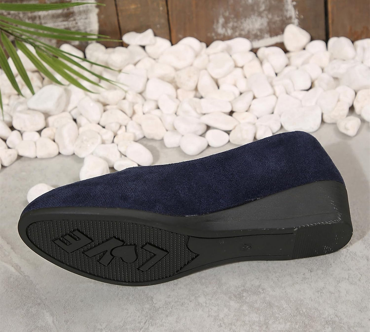 Women's Ballet Flats Business Office Work Dress Shoes Low Wedge Round Toe Slip-Ons Comfortable Dressy Casual Flats Shoes