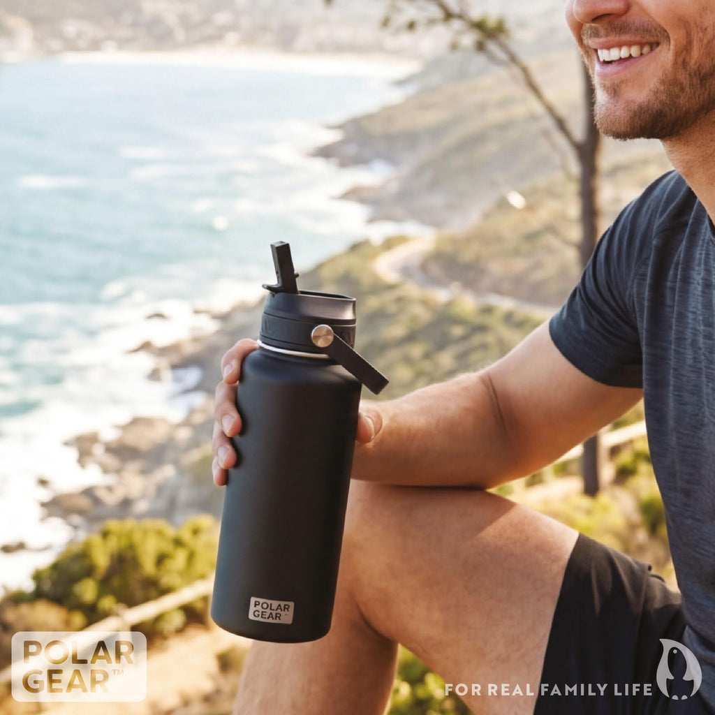 Polar Gear Insulated Water Bottle with Flip Straw - 800ml Wine