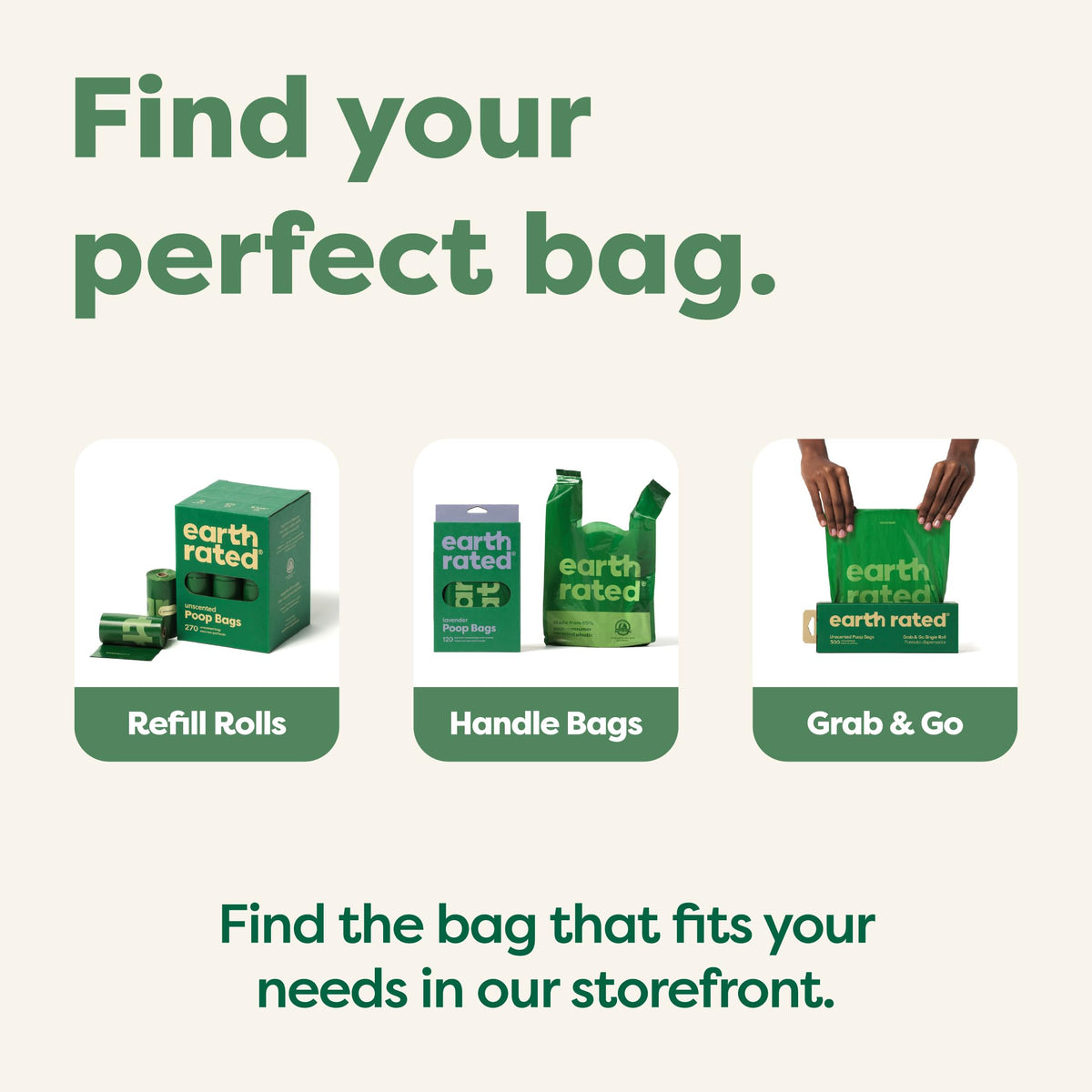 Earth Rated Dog Poo Bags, Guaranteed Leak Proof and Extra Thick Waste Bag Refill Rolls For Dogs, Lavender Scented, 120 Count