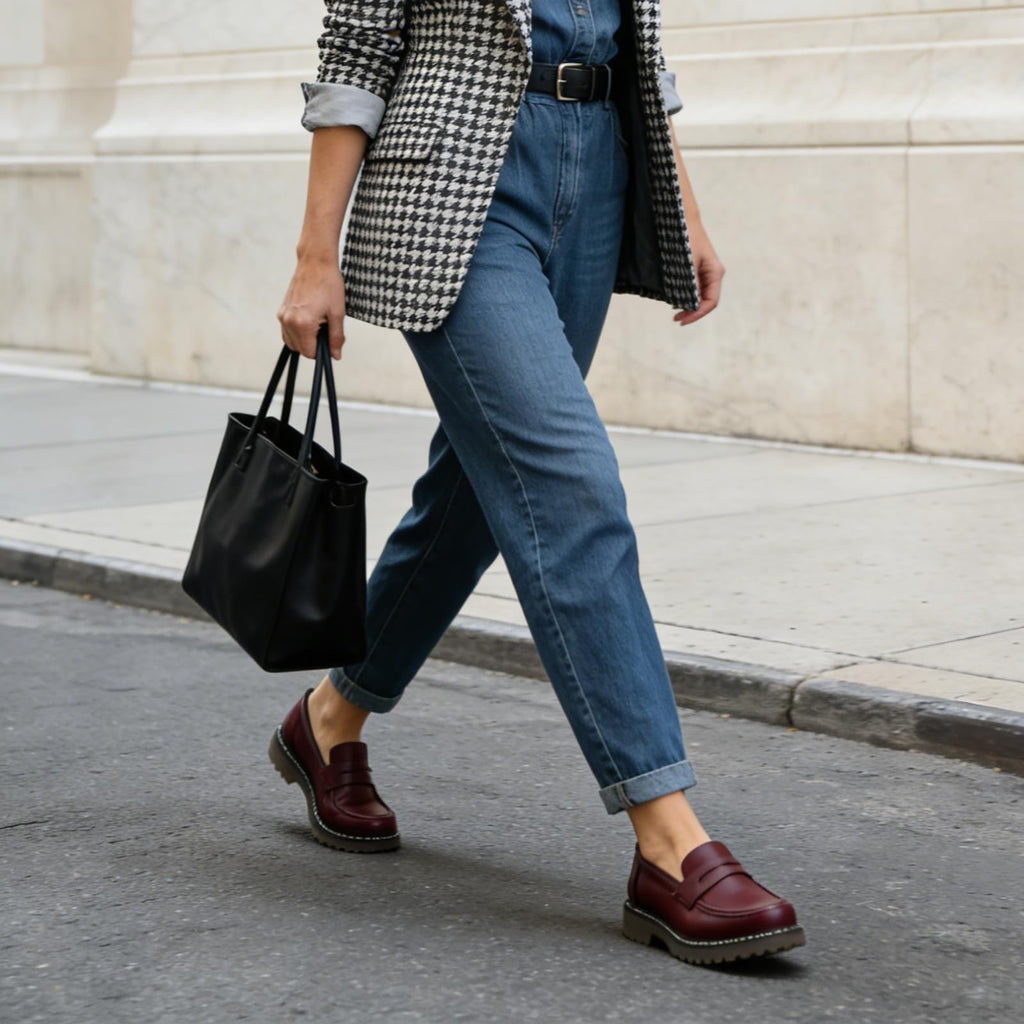 Womens Loafers Shoes Platform Chunky Penny Loafer Lug Sole Comfortable Slip On Work Office Business Casual Dressy Fashion Driving Moccasins Women Shoes