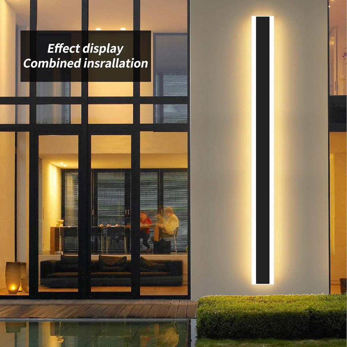 Outdoor LED Wall Light 80cm 31W IP65 Modern Strip Garden Lamp Mikeru