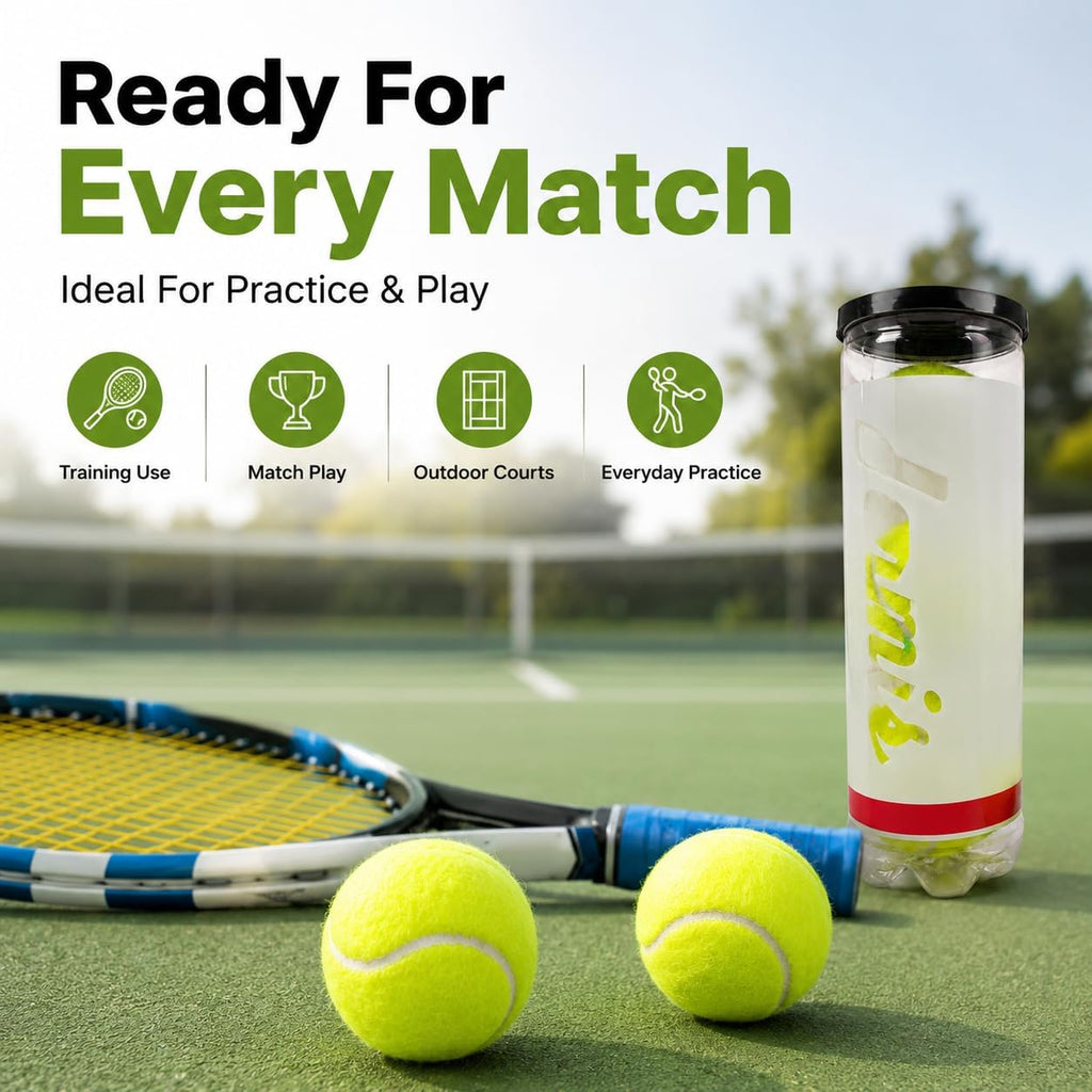 3 Pack Extra Duty Tennis Balls with Storage Tube