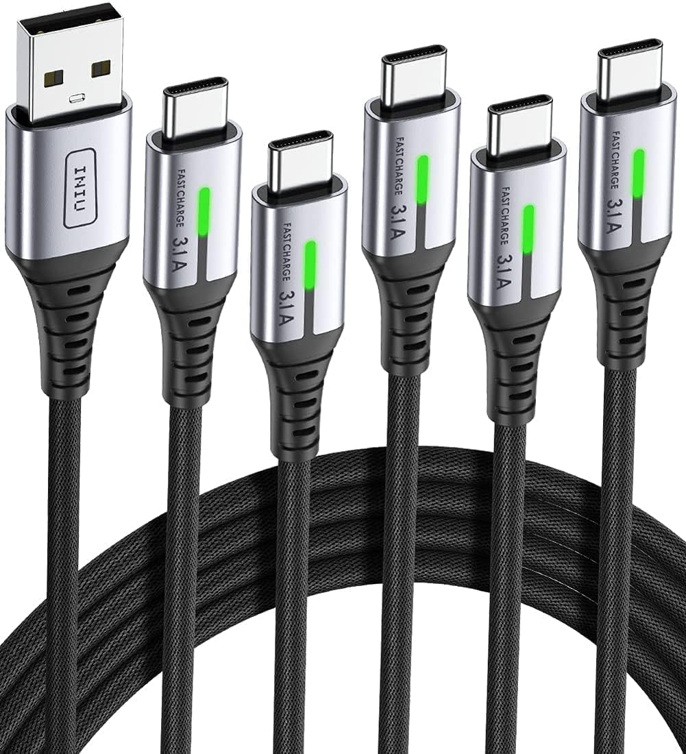 INIU USB C Charger Cable, [2m] USB A to USB C Charging Cable 3.1A