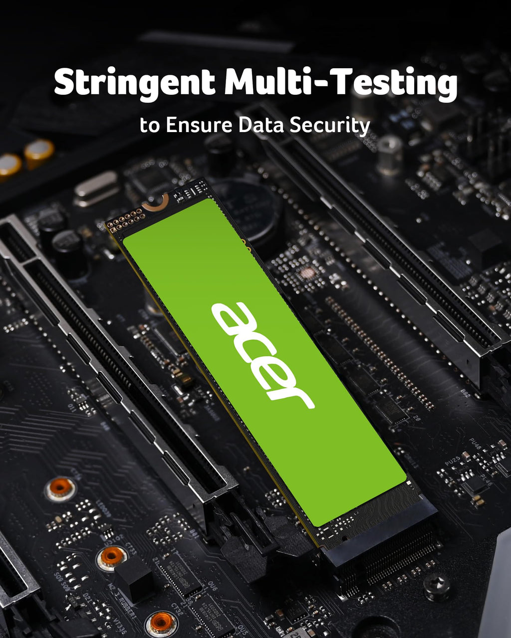 Acer FA100 M.2 2280 SSD 512GB: PCIe 3.0 NVMe with HMB & SLC Cache, Up to 3500 MB/s Read Speed, PC Internal Solid State Drive for Laptop & Desktop Upgrade