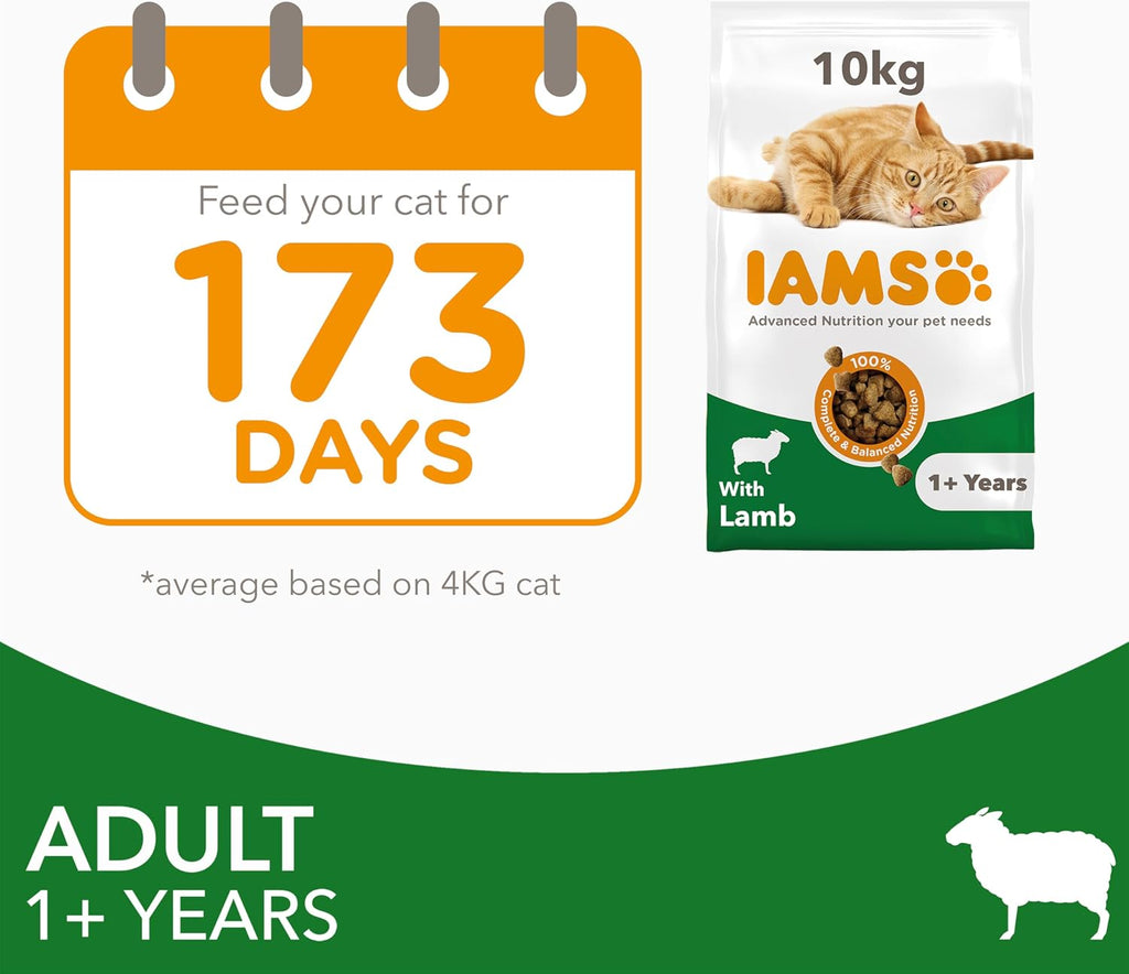 IAMS Adult Complete Dry Cat Food Chicken 3kg - Supports Strong Immune System