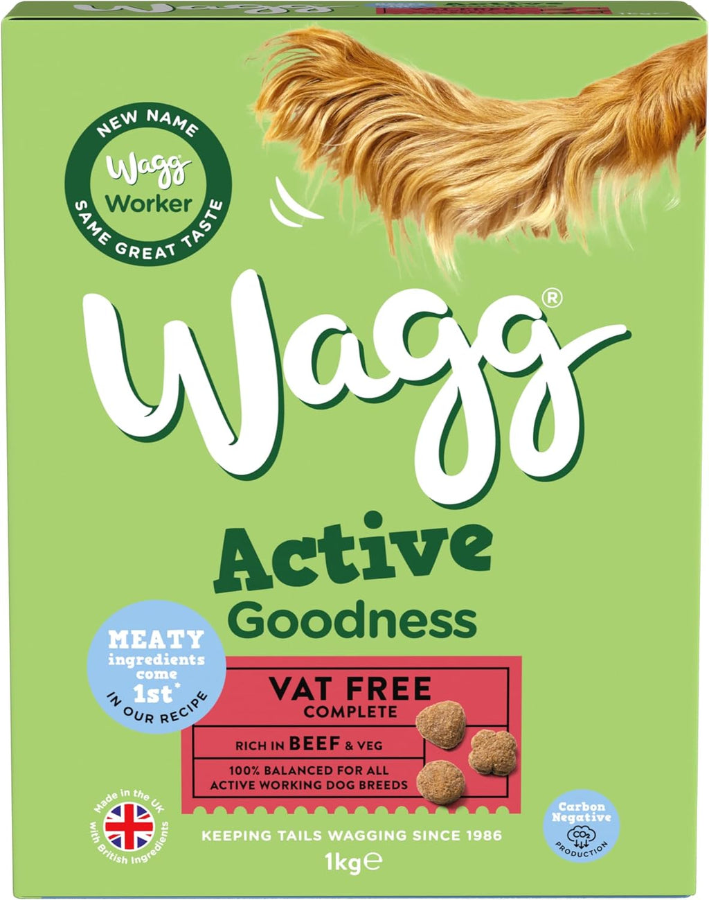 Wagg Active Goodness Complete Dry Adult Dog Food Chicken 12kg